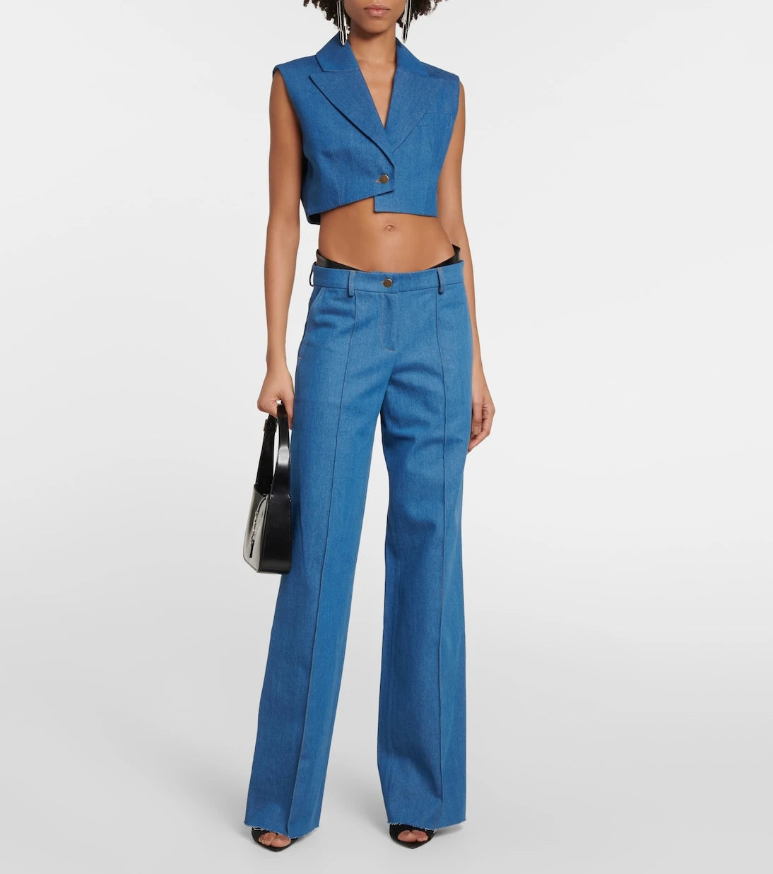 Aya Muse - Ule cropped denim vest