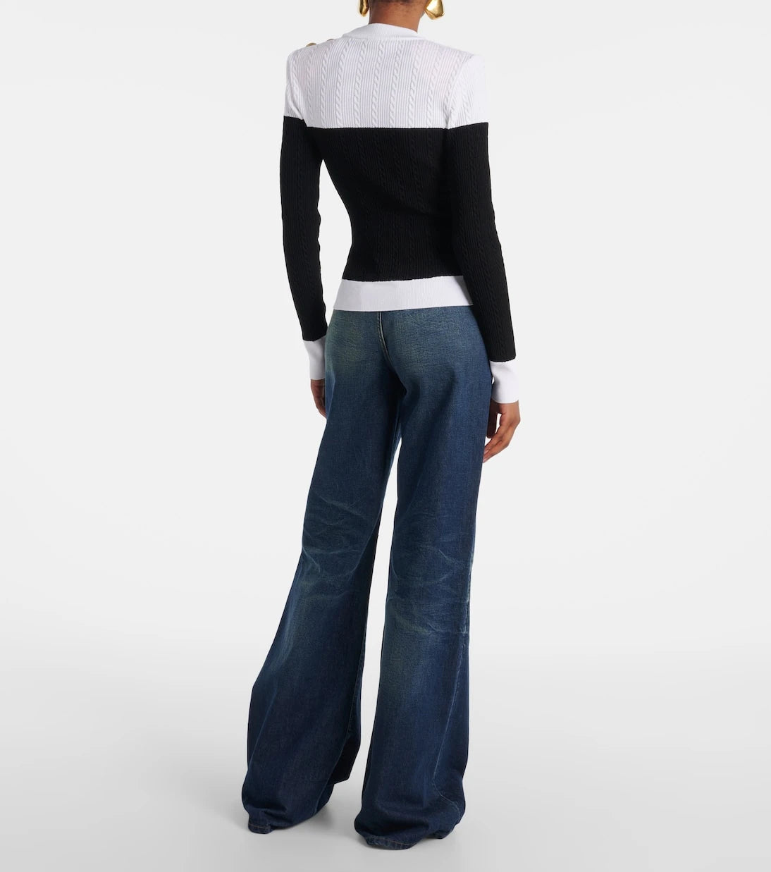 Balmain - Cable-knit sweater