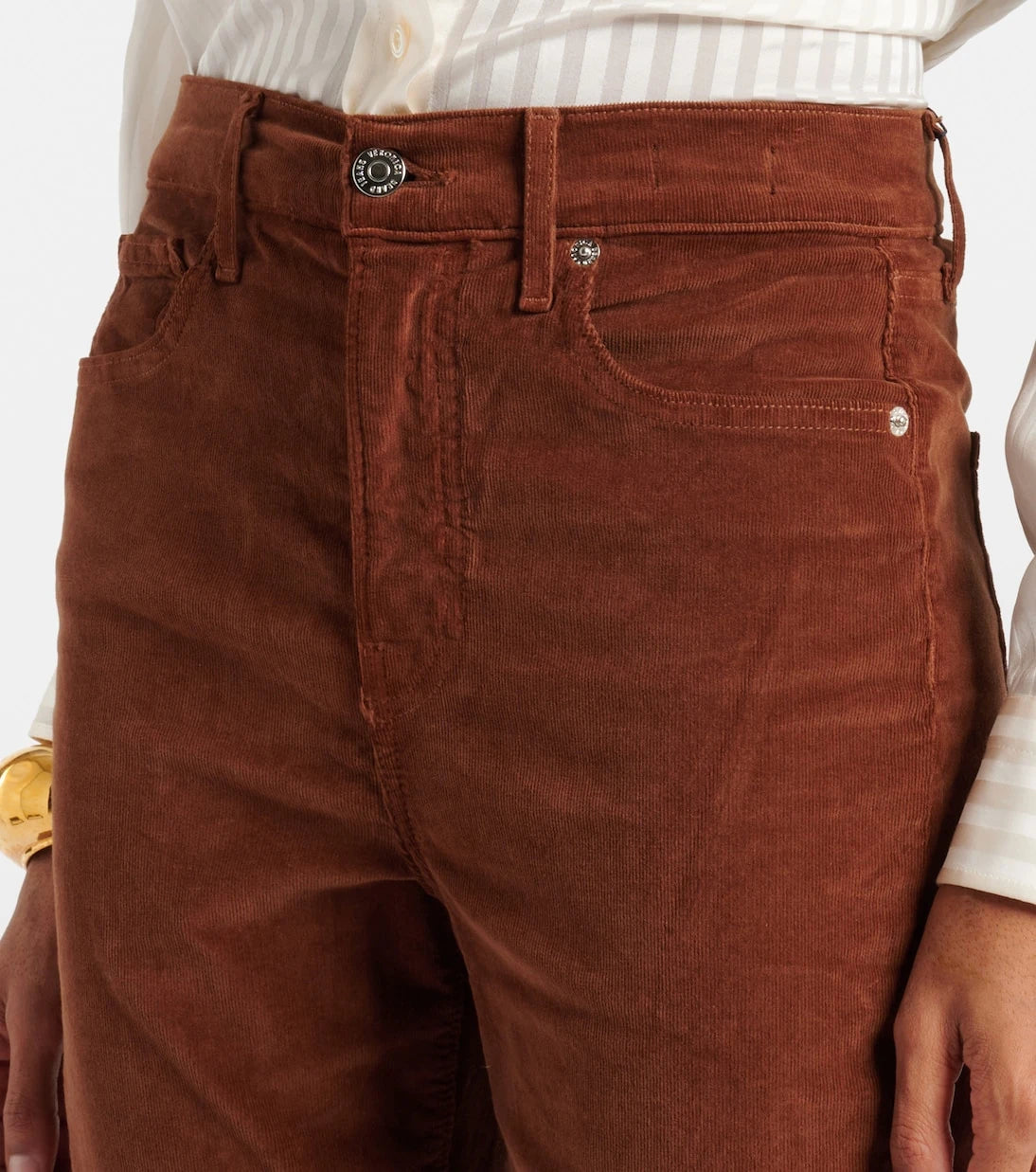 Veronica Beard - Cameron cotton corduroy flared pants