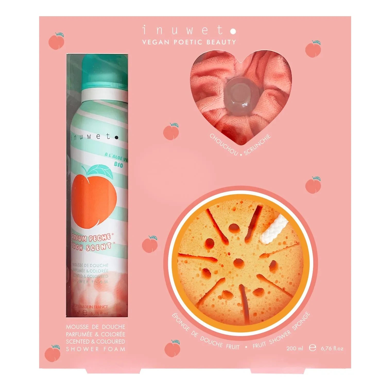 Inuwet - Bubble Peach bath set