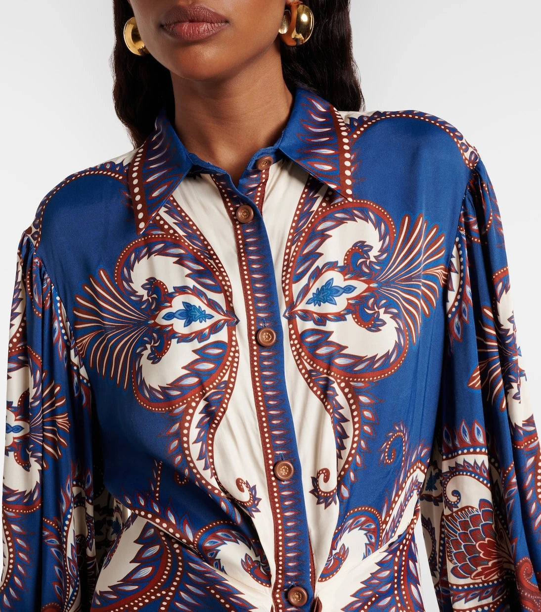 Farm Rio - Arabesque Scarf shirt dress
