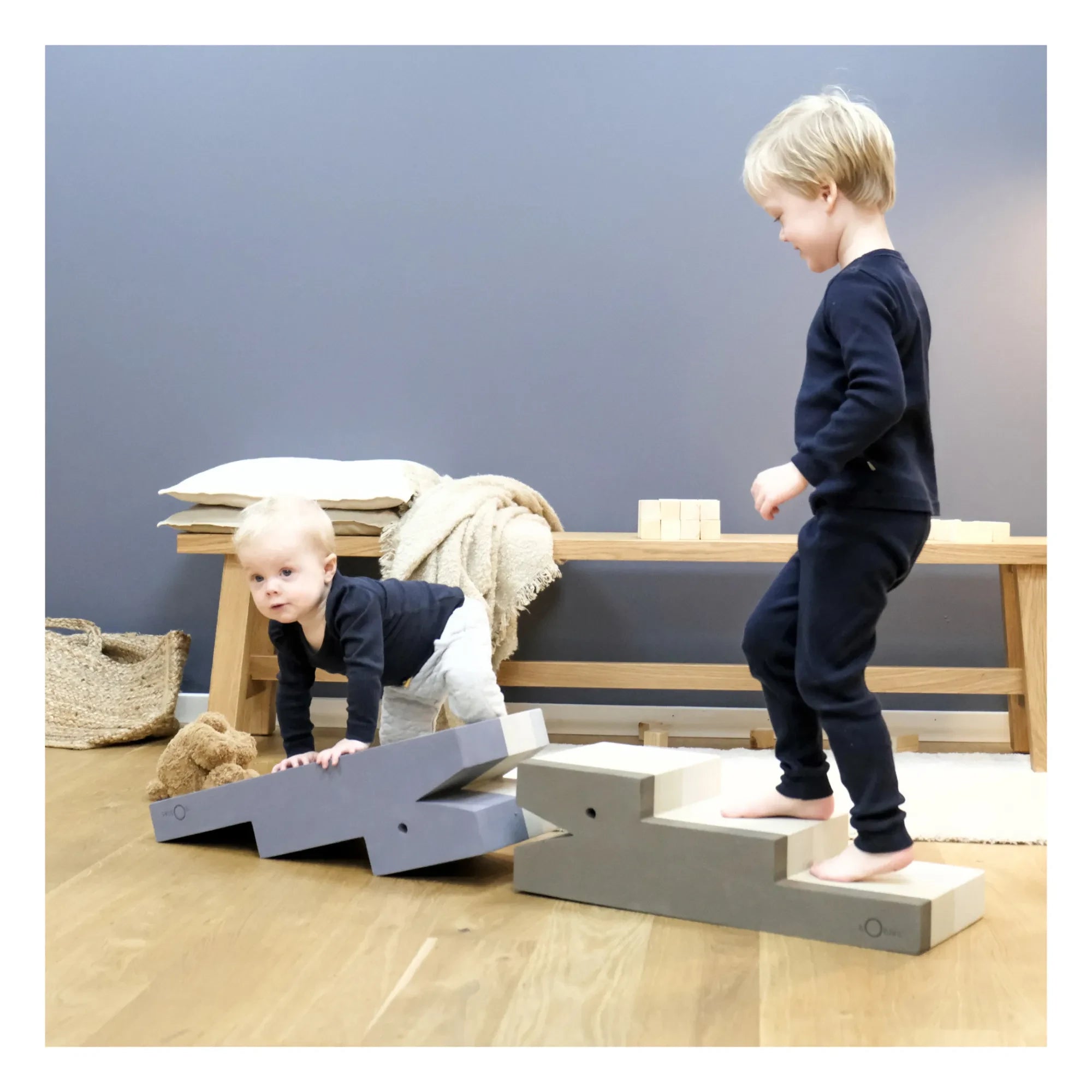 BObles - Crocodile EVA Tumbling Furniture | Blue