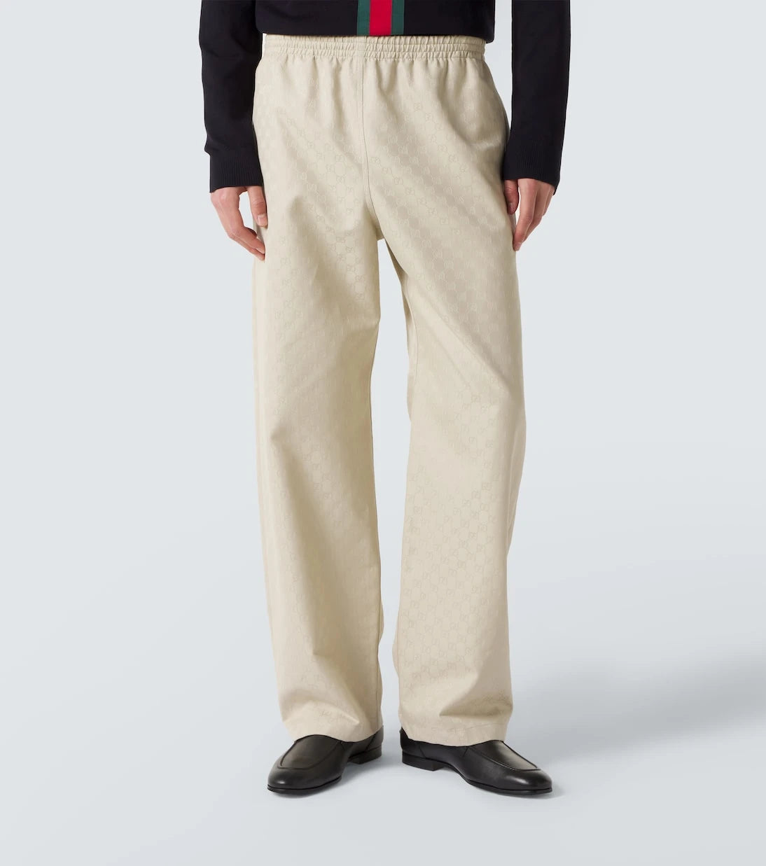 Gucci - GG cotton canvas straight pants