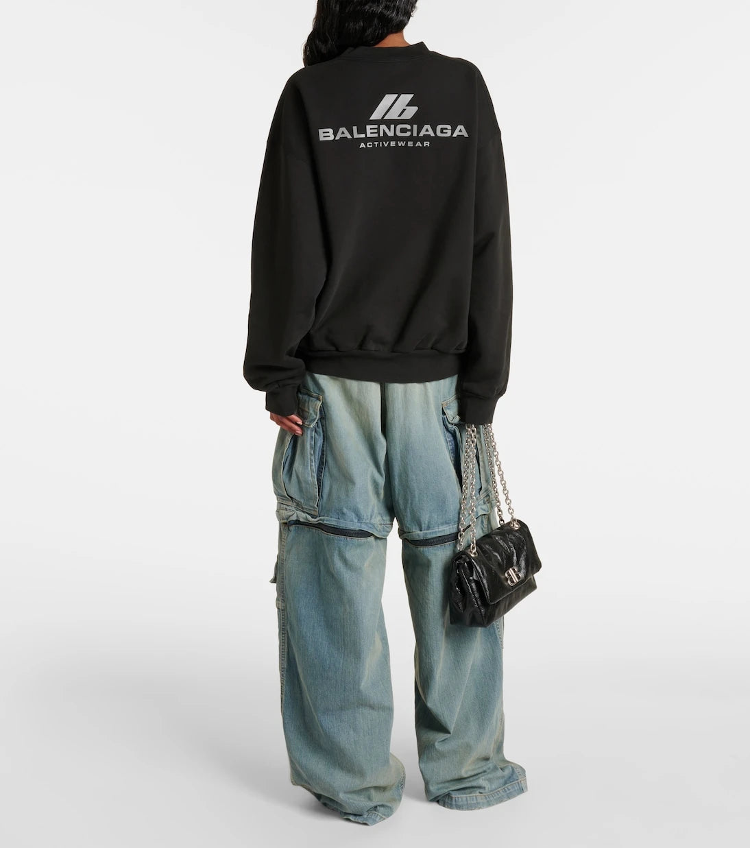 Balenciaga - Crewneck cotton jersey sweatshirt