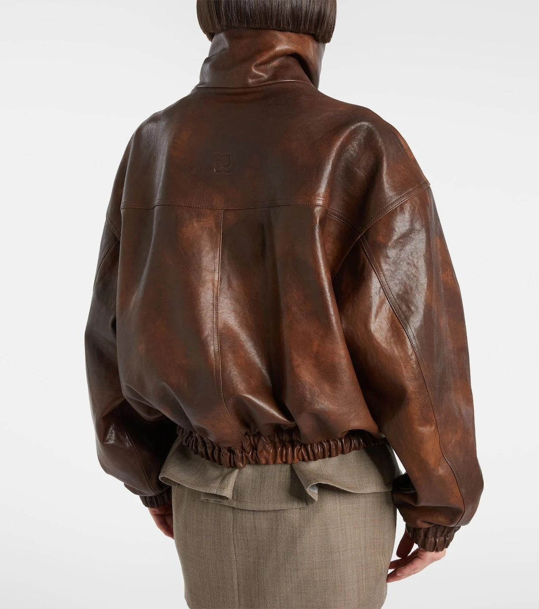 Magda Butrym - Leather blouson jacket
