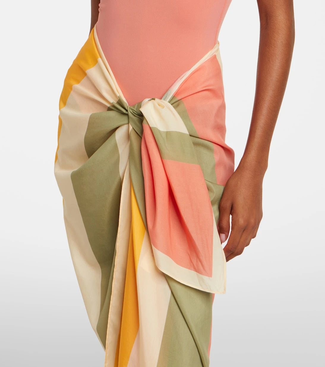 Eres - Croquant striped cotton and silk beach cover-up