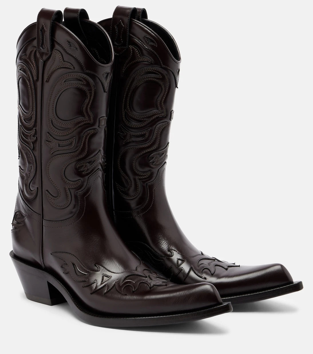 Acne Studios - حذاء رعاة البقر "بوني" الجلدي