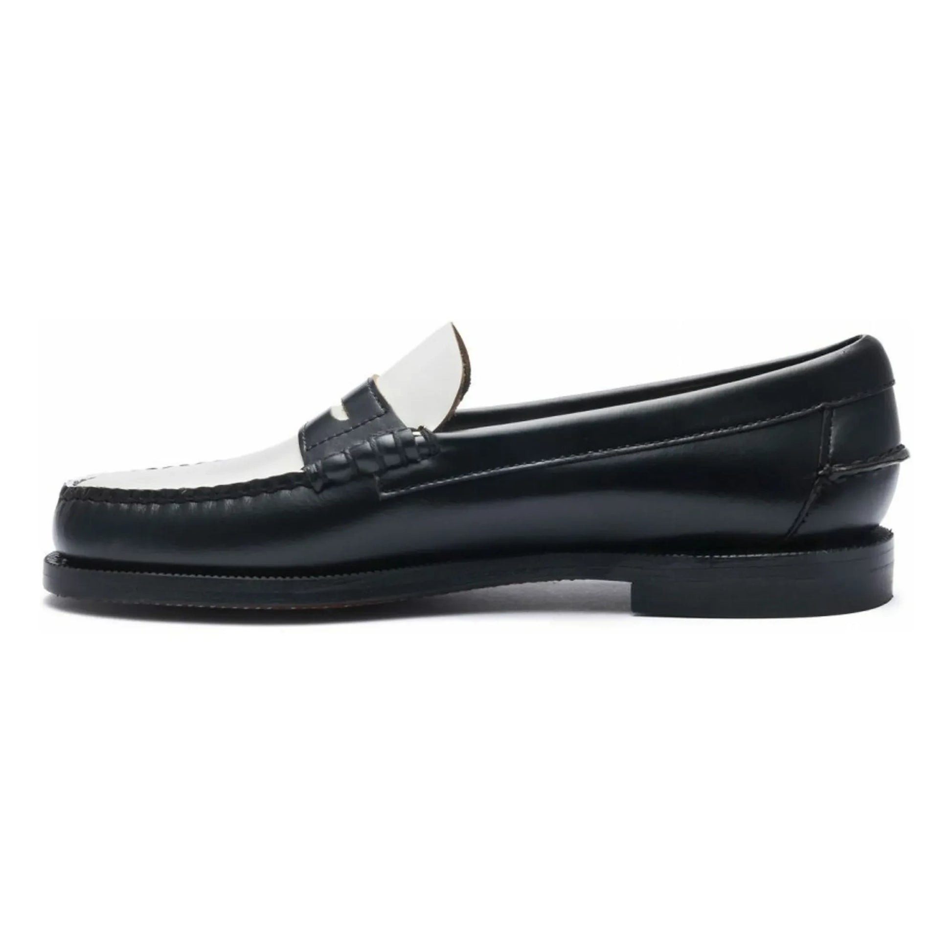Sebago - Moccasins Bicolore Classic Dan | Noir/Blanc