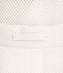 Max Mara White Mesh Jersey Shorts