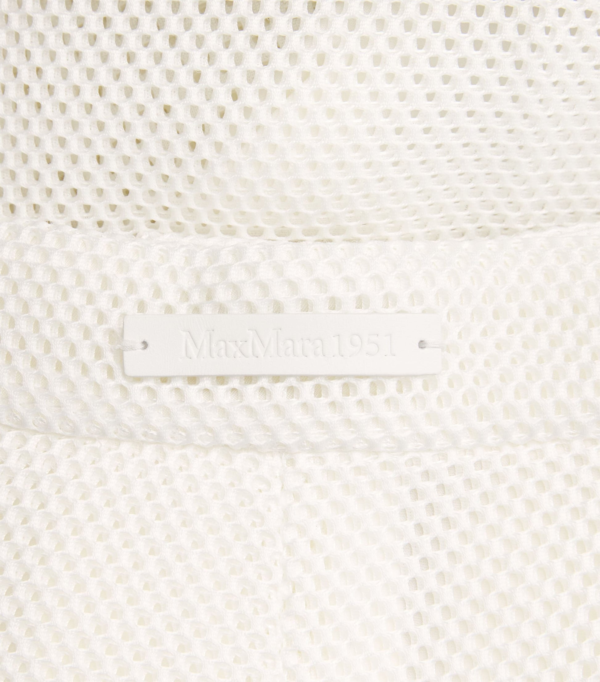 Max Mara White Mesh Jersey Shorts