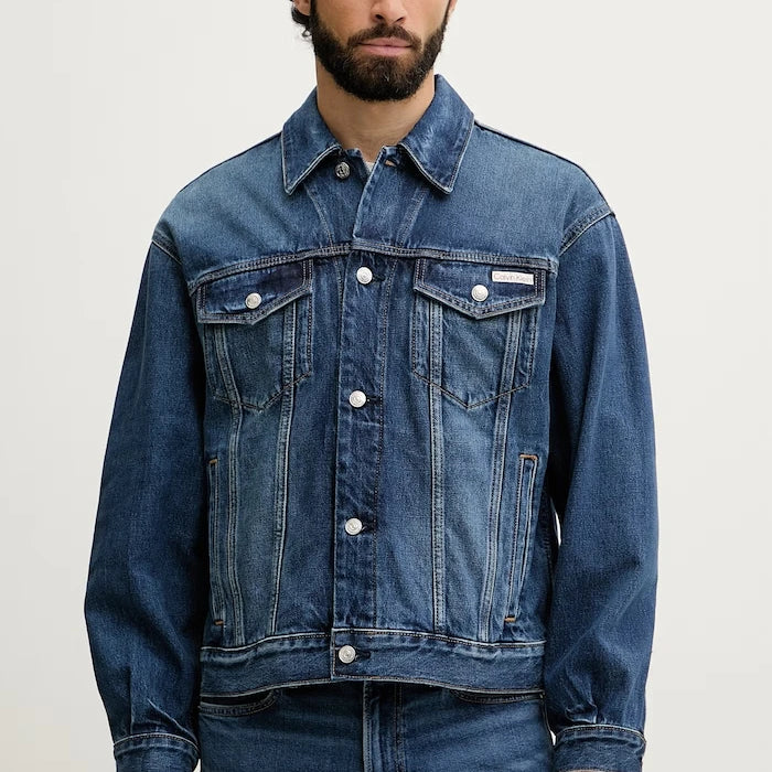 Calvin Klein Jeans дънково яке мъжко от памук