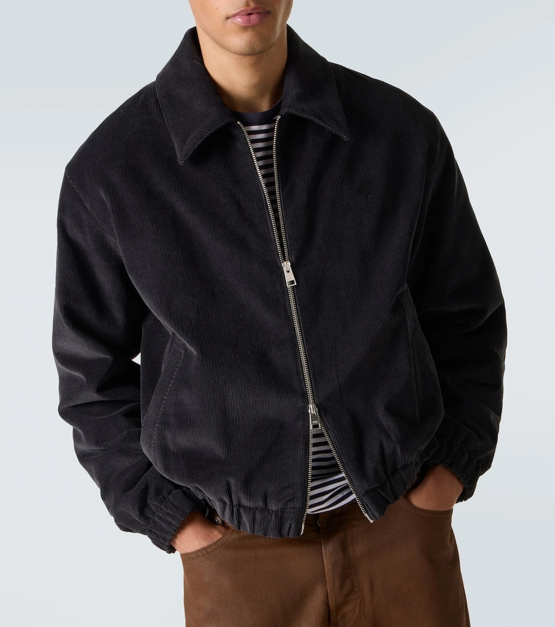 Ami Paris - Ami de Cœur cotton corduroy blouson jacket