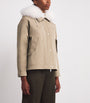 Yves Salomon Yellow Waterproof Fur-Trim Parka Coat