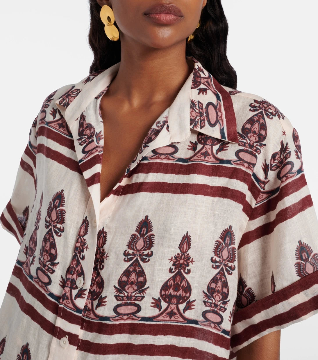 Johanna Ortiz - Printed linen shirt