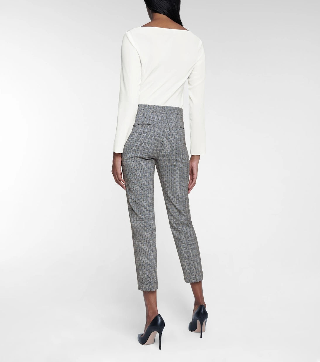 Etro - High-rise printed slim pants