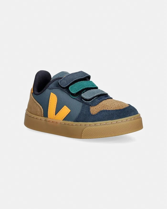 Veja Small V-10 çocuk deri spor ayakkabı