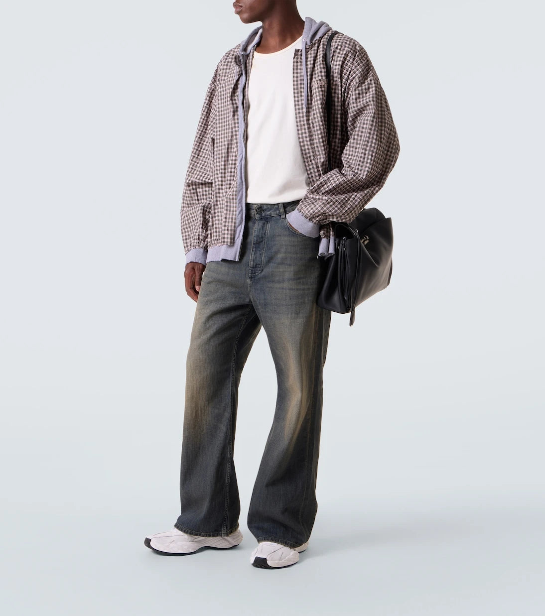 Balenciaga - Faded wide-leg jeans