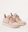 Jimmy Choo Pink Veles Knitted Glitter Sneakers