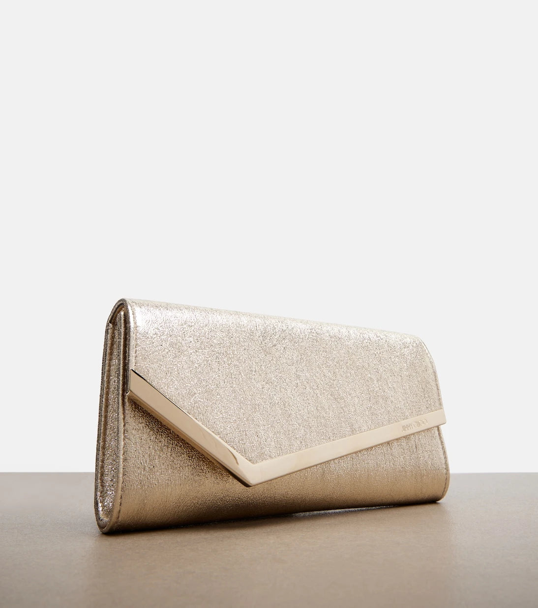 Jimmy Choo - Emmie Small metallic leather clutch