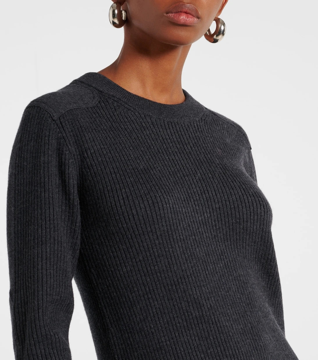 Marant Etoile - Garner ribbed-knit wool-blend midi dress