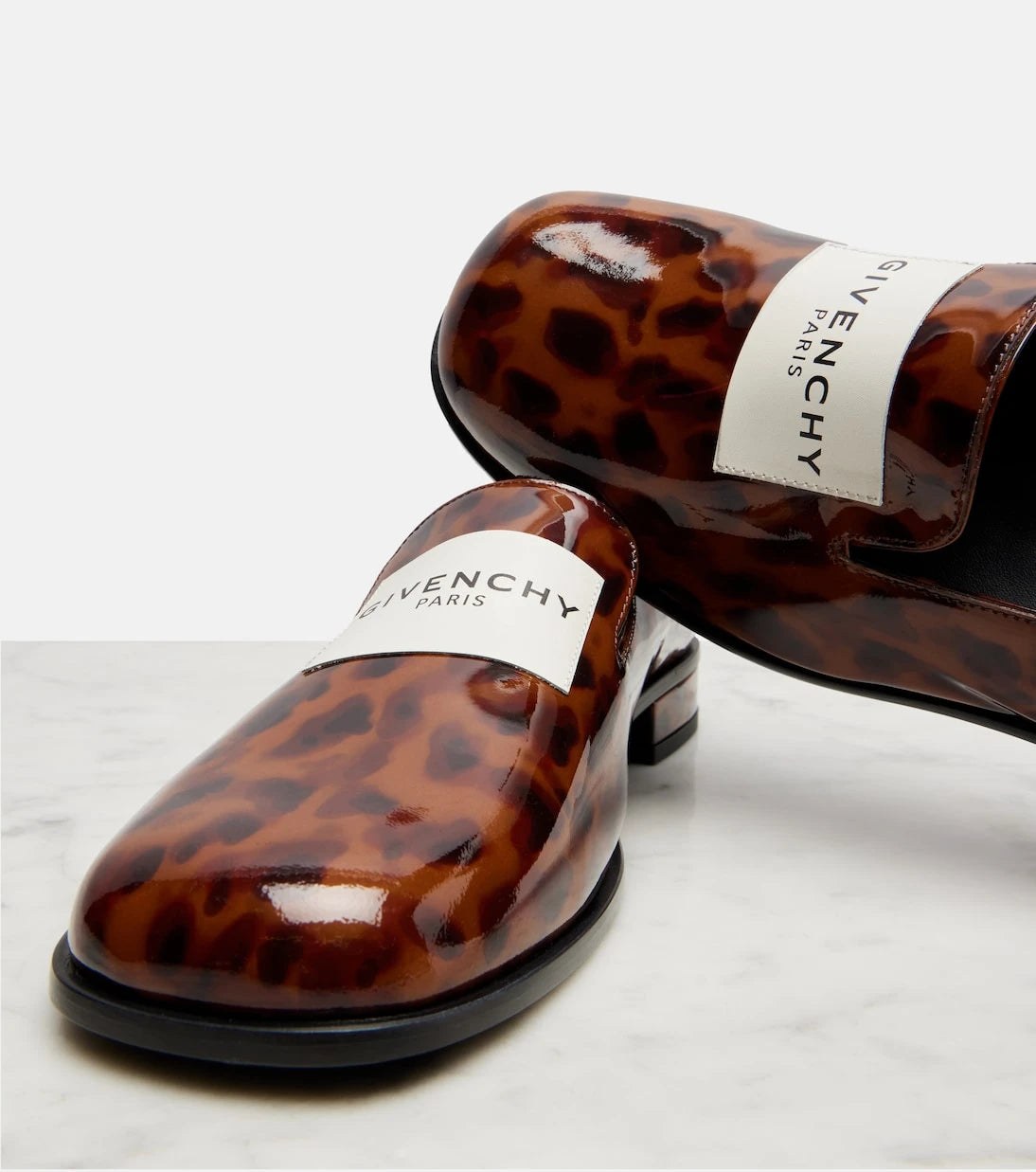 Givenchy - Logo patent leather loafers