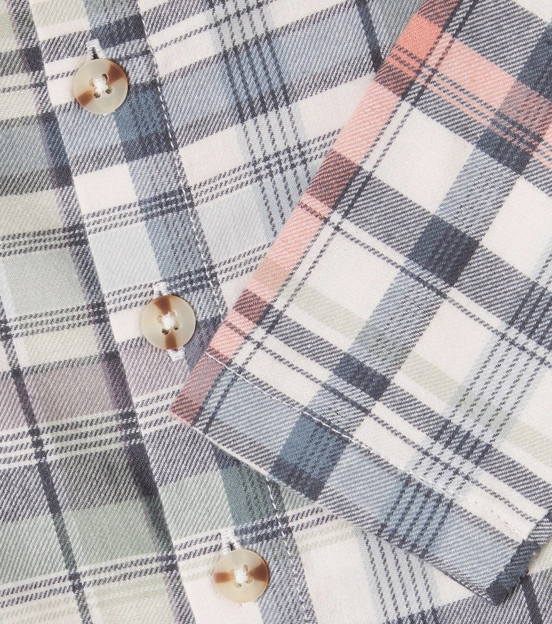 Wheat - Baby Shelby checked cotton shirt