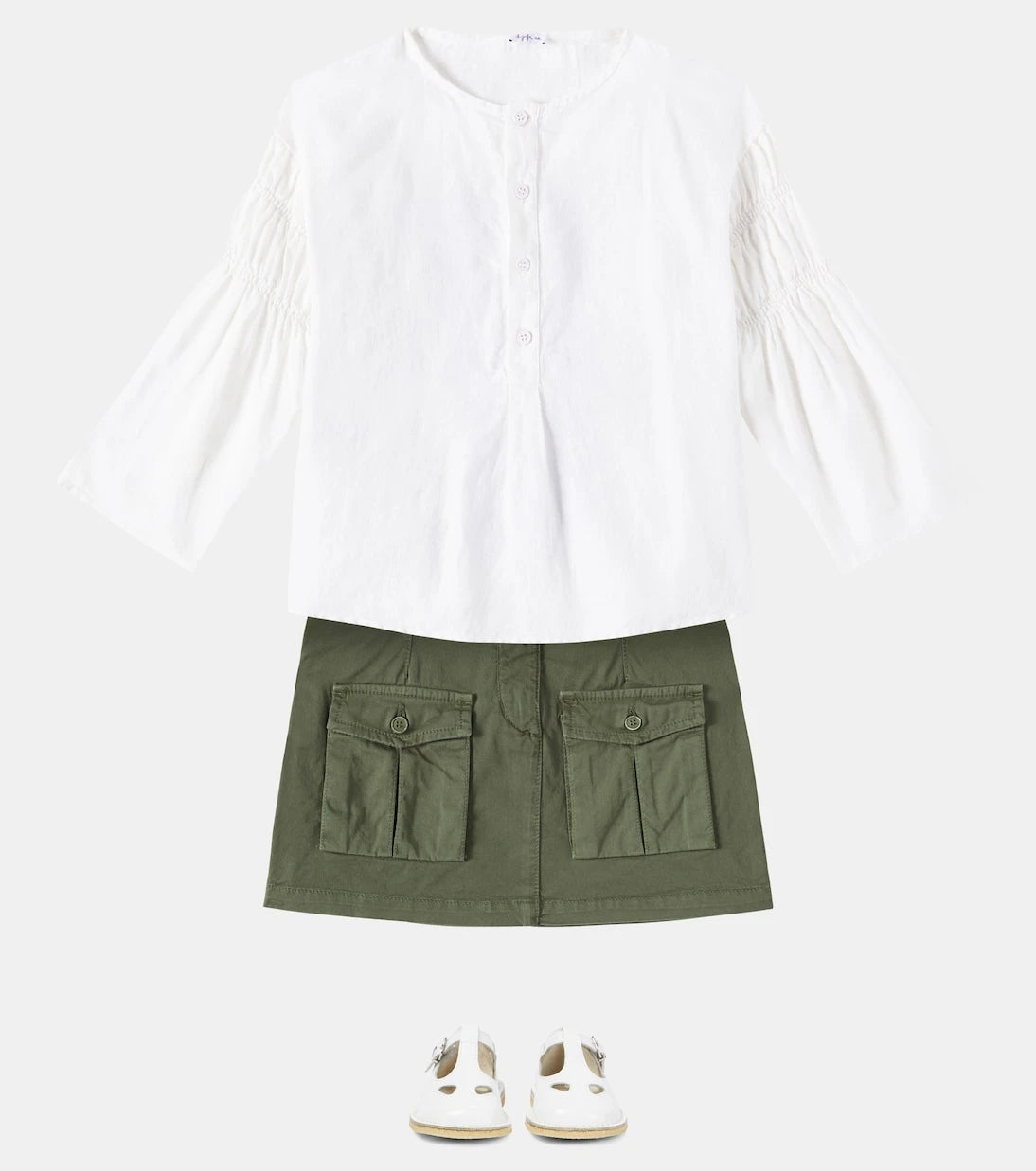 Il Gufo - Cotton gabardine skirt