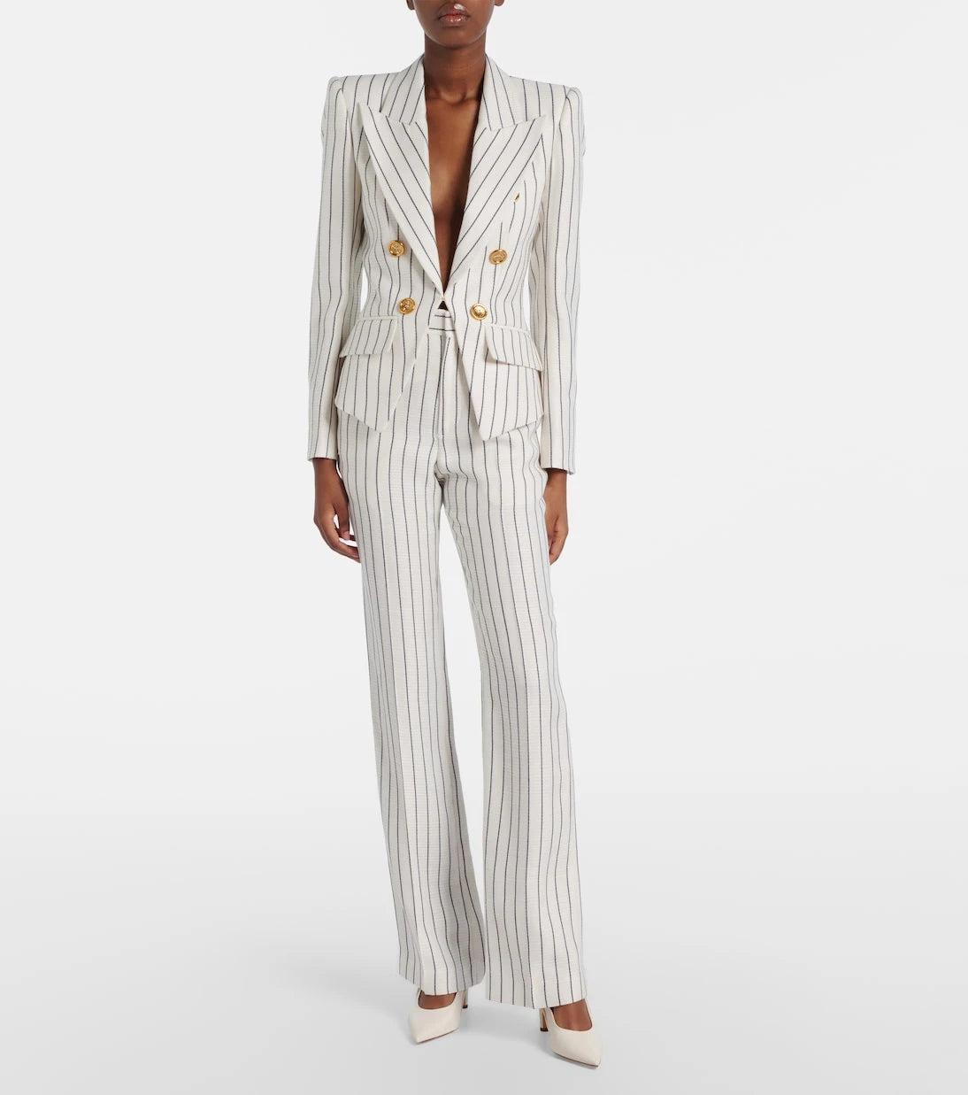 Balmain - Pinstripe straight pants