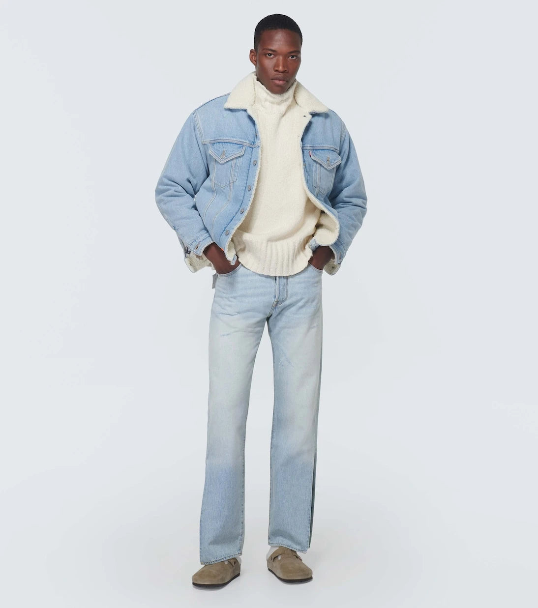 ERL - جينز مستقيم بقصة منخفضة 501 من Levi's®‎