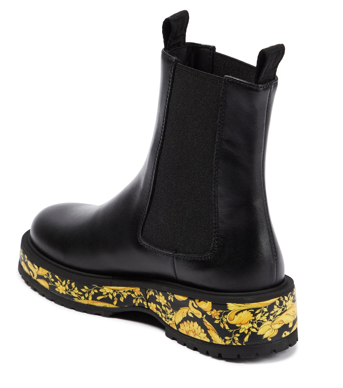 Versace Kids - حذاء ستيفاليتو جلدي برقبة للكاحل