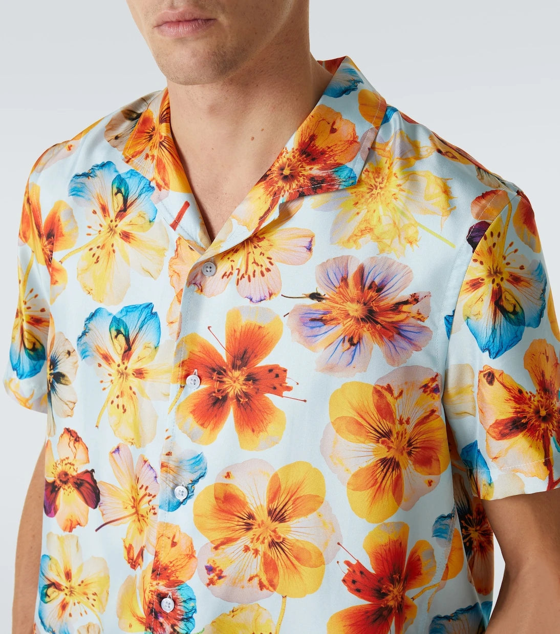 Orlebar Brown - Hibbert floral silk bowling shirt