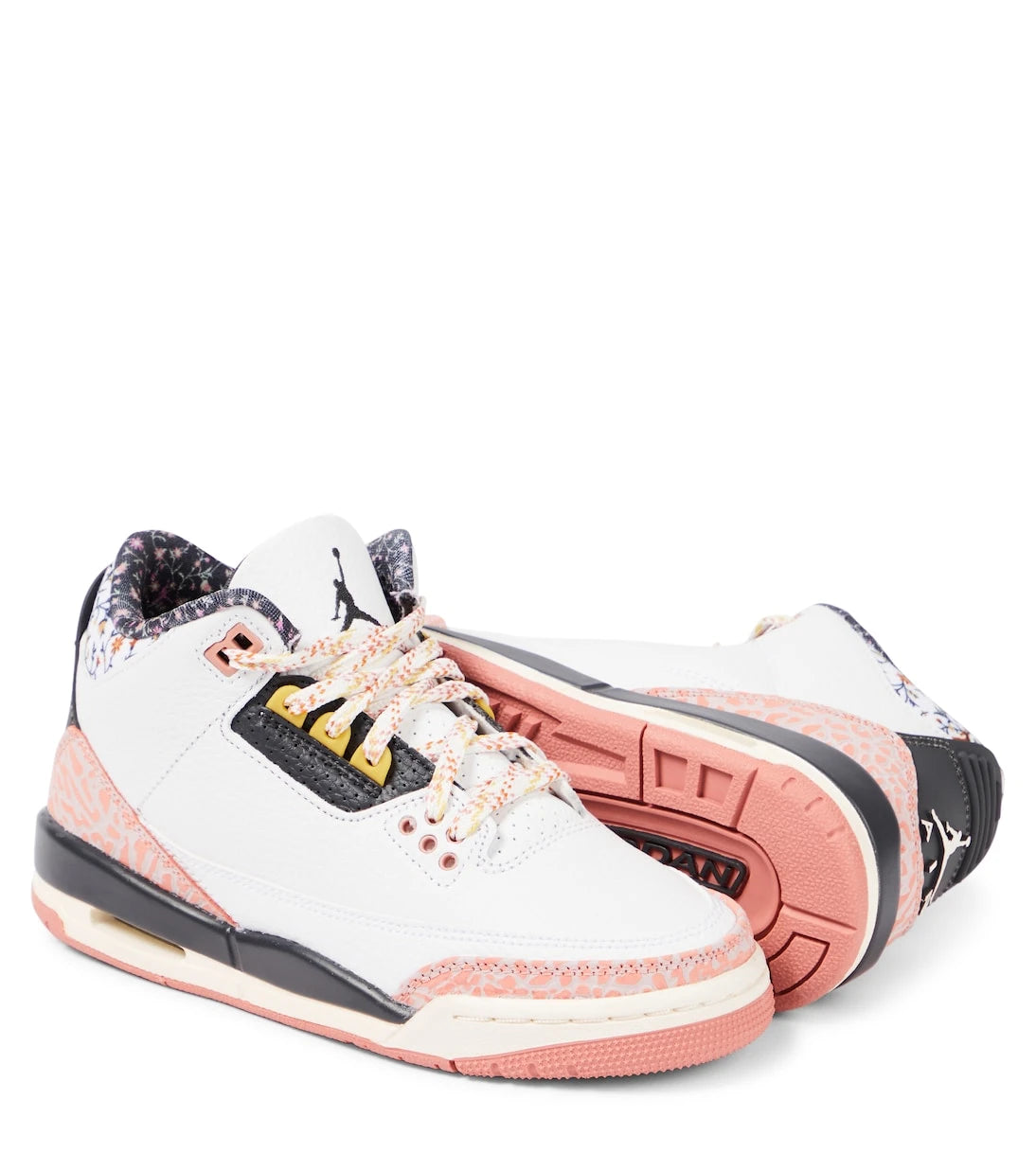 Nike Kids - Air Jordan 3 leather sneakers