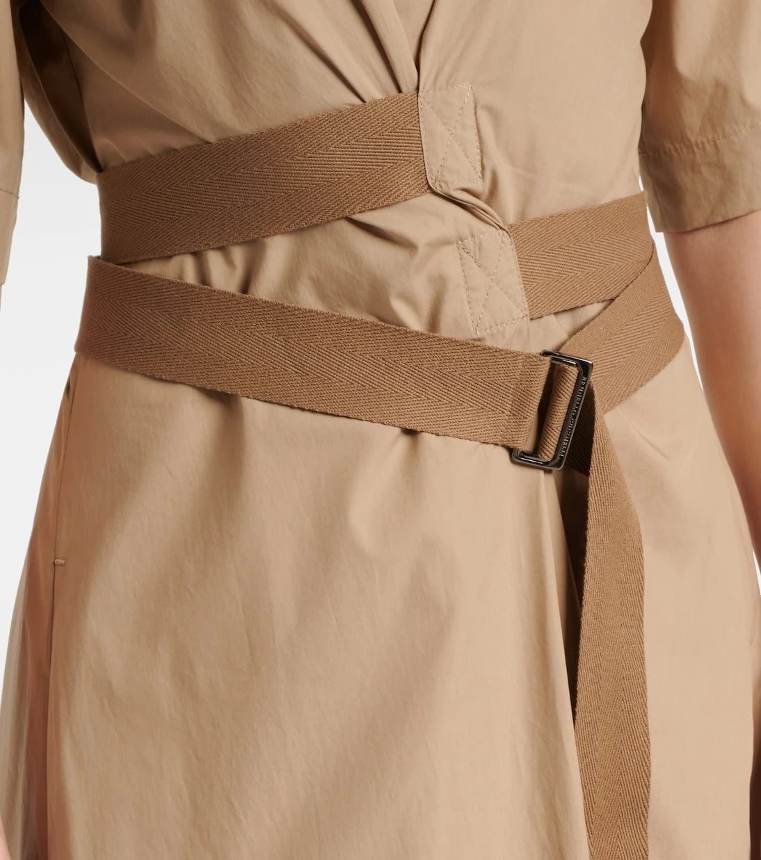 Brunello Cucinelli - Belted cotton shirt dress