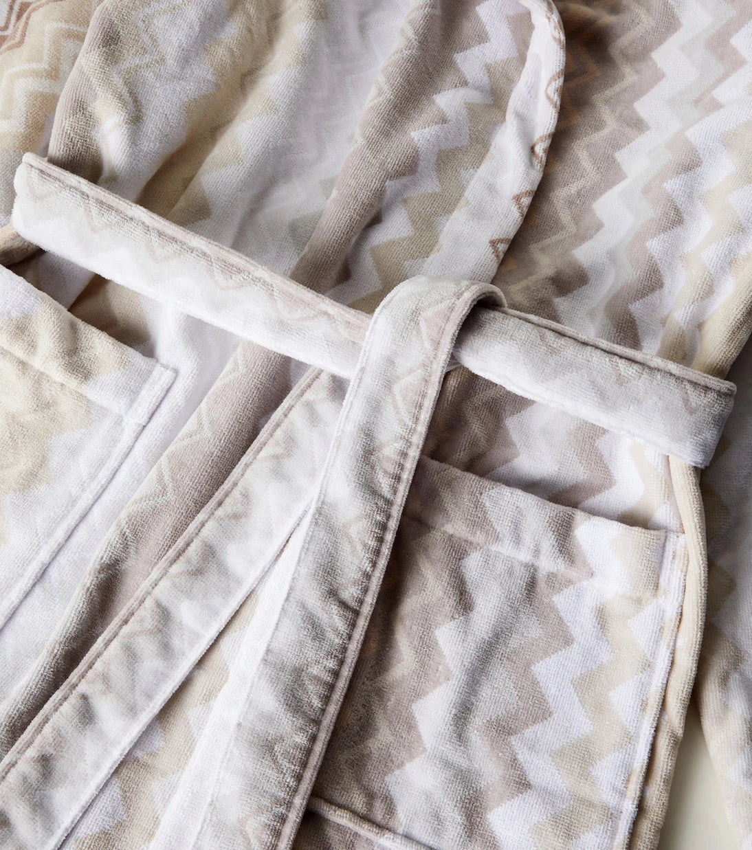 Missoni - Giacomo Zigzag cotton terry bathrobe