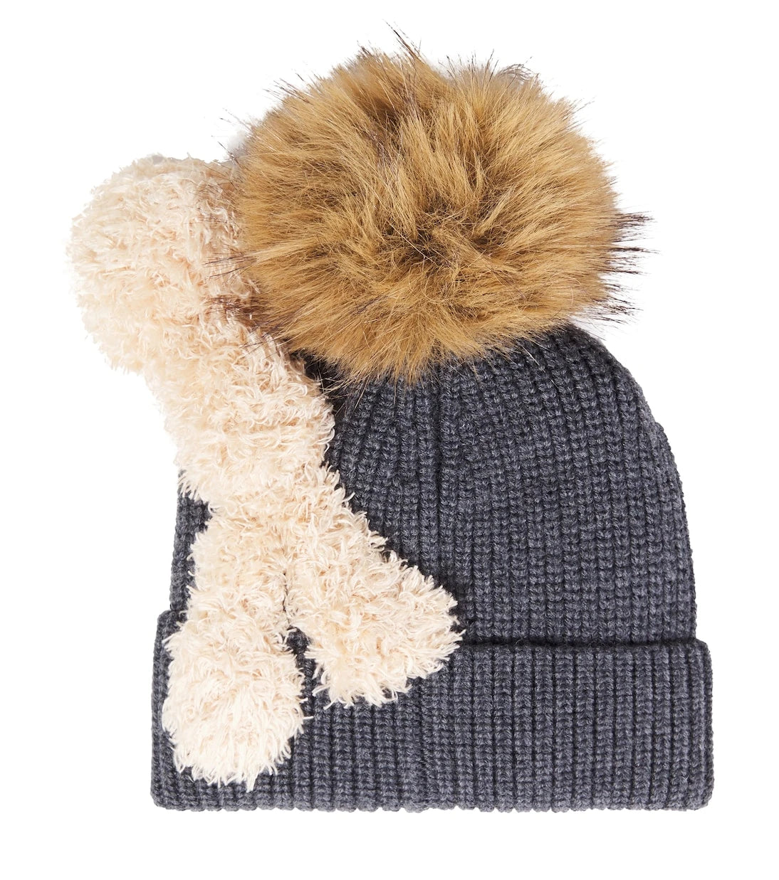 Monnalisa - Feather-trimmed wool beanie