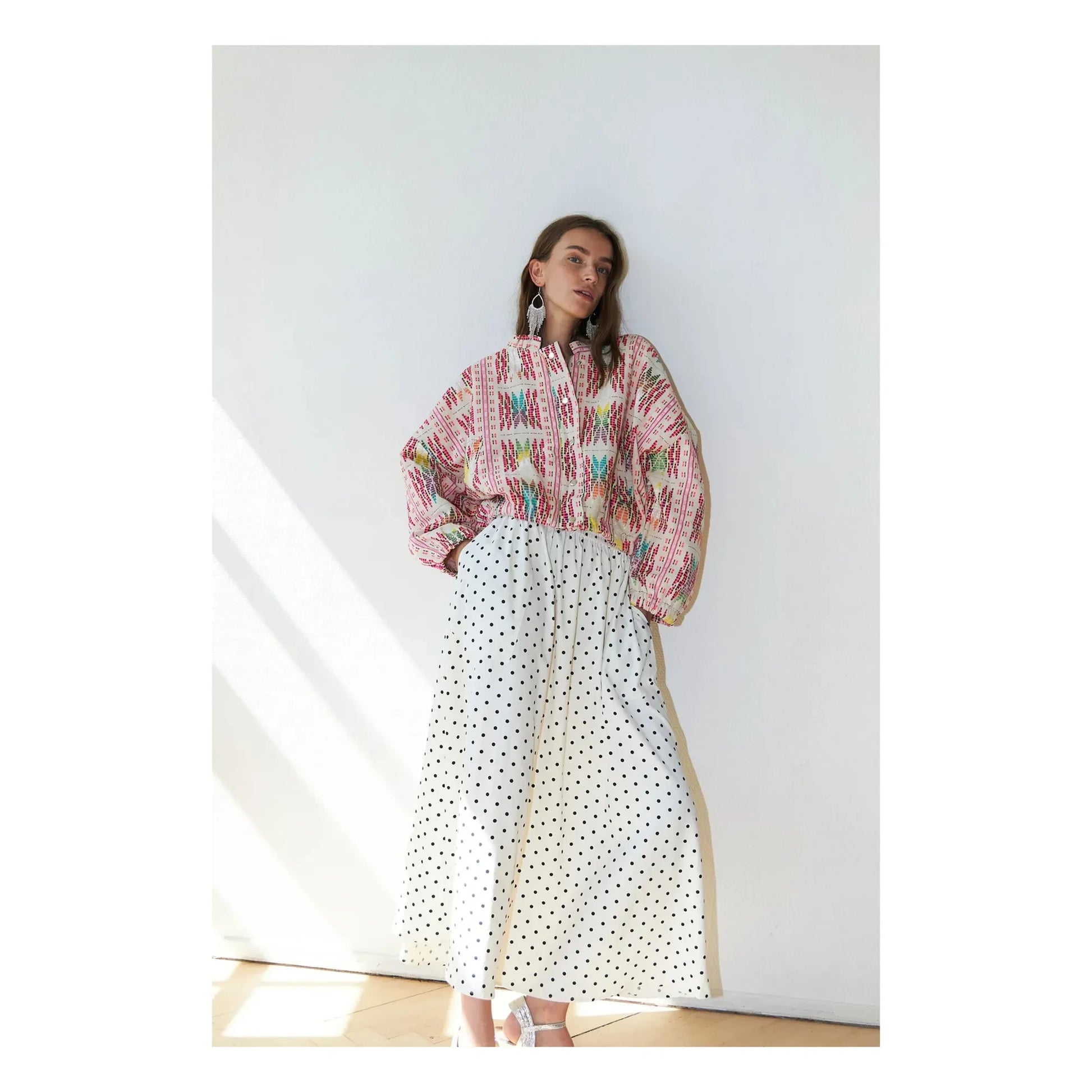 Lollys Laundry - Cotton Llama Jacket | Pink