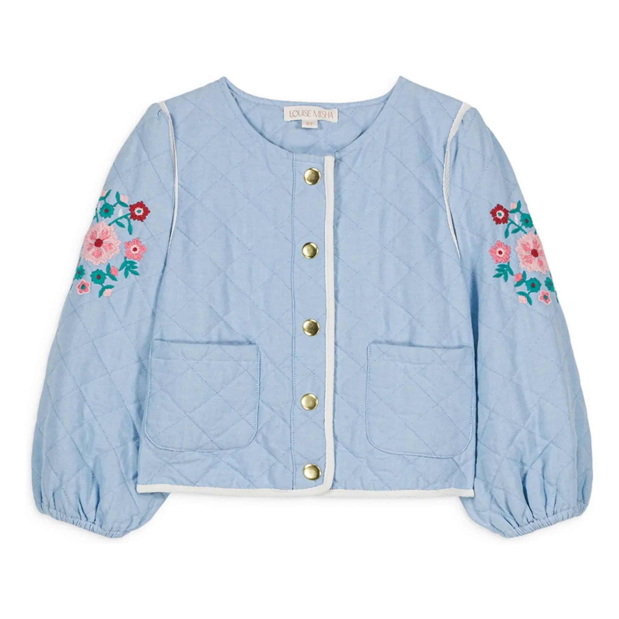 Louise Misha - Joulia Organic Cotton Jacket | Light blue