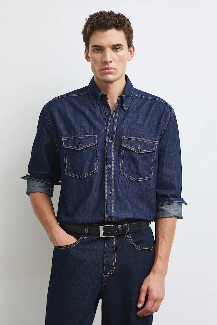 Erkek denim gömlek