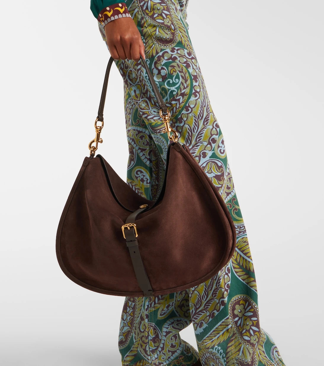 Etro - Pony Small suede tote bag