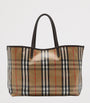 Beige Medium Canvas Highlands Tote Bag