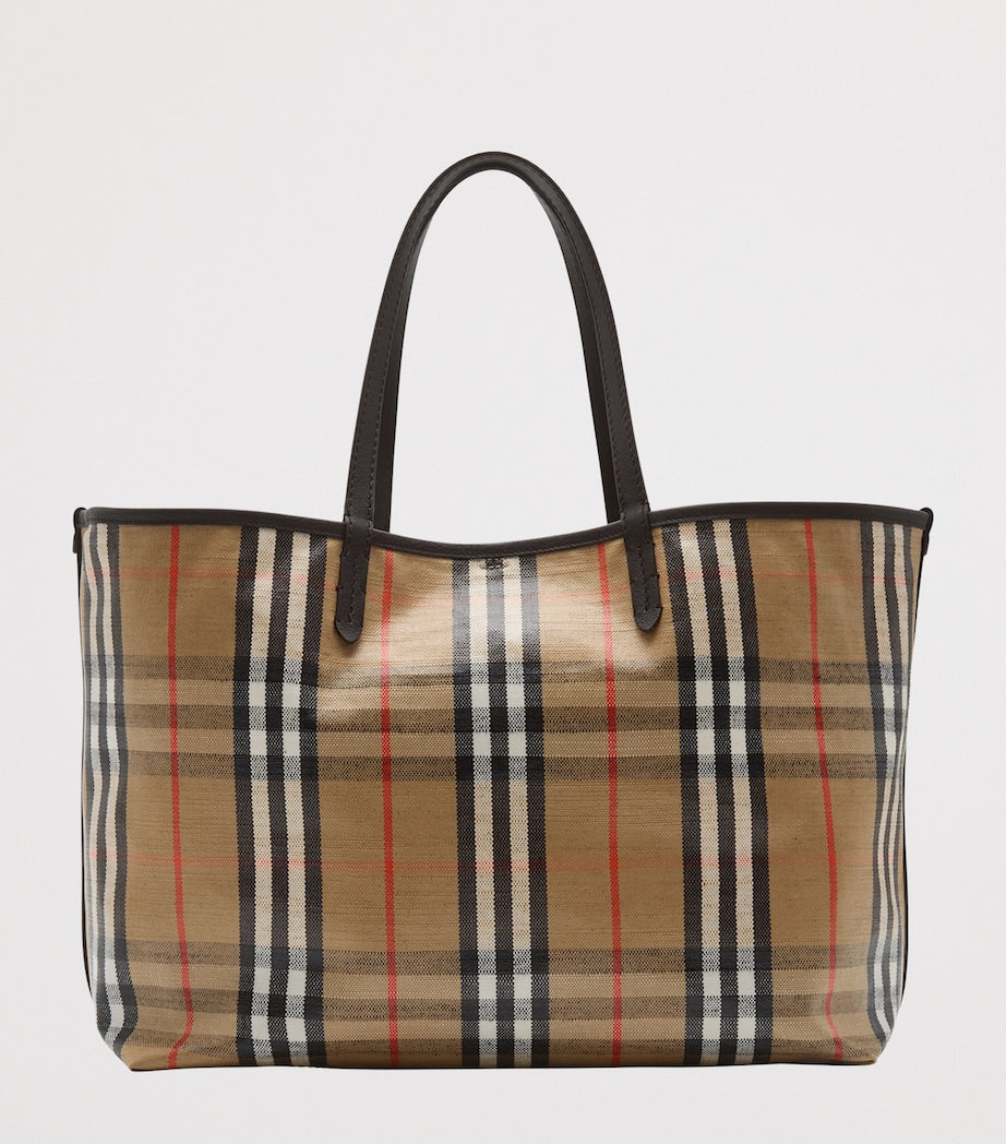 Beige Medium Canvas Highlands Tote Bag