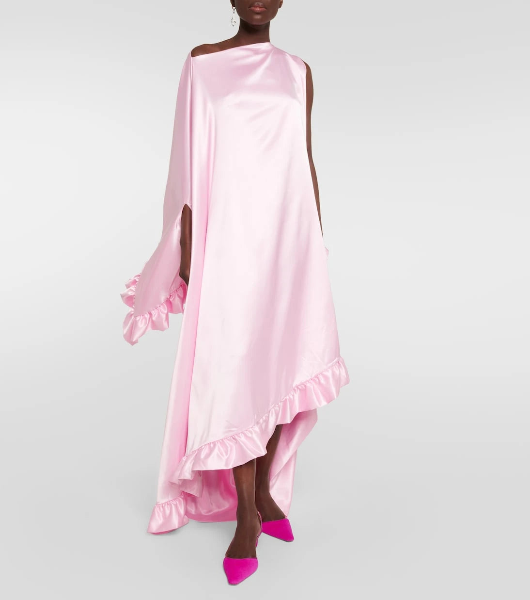 Acne Studios - Ruffled one-shoulder satin dress