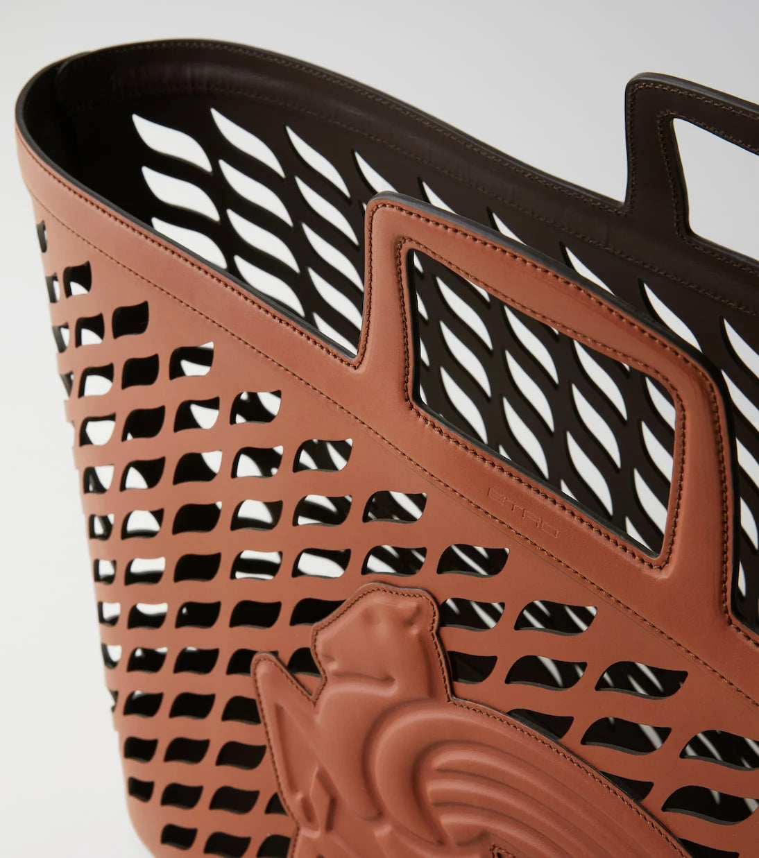 Etro - Pegaso leather blanket holder
