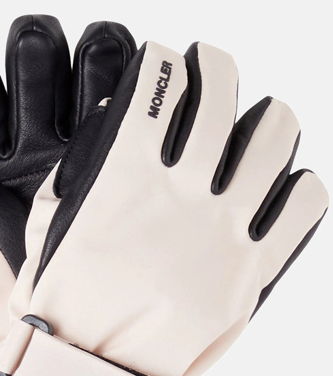 Moncler Grenoble Enfant - Leather-trimmed ski gloves