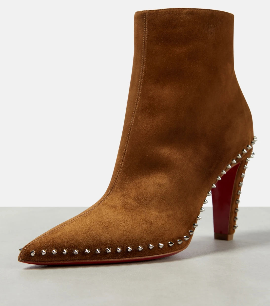 Christian Louboutin - Vidura studded suede ankle boots