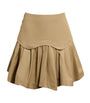 Cotton Ruffled Mini Skirt