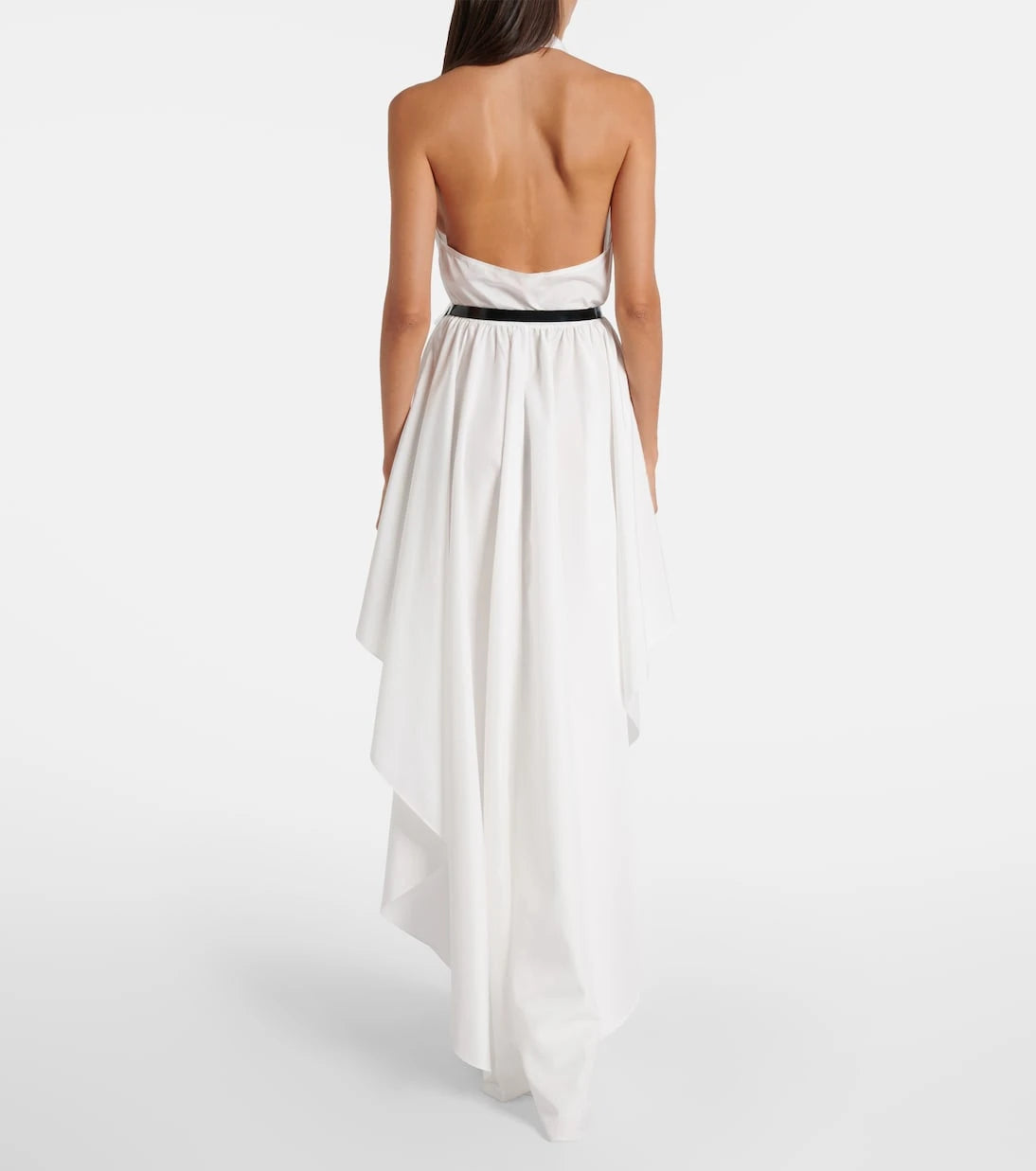 Norma Kamali - Halterneck habotai minidress