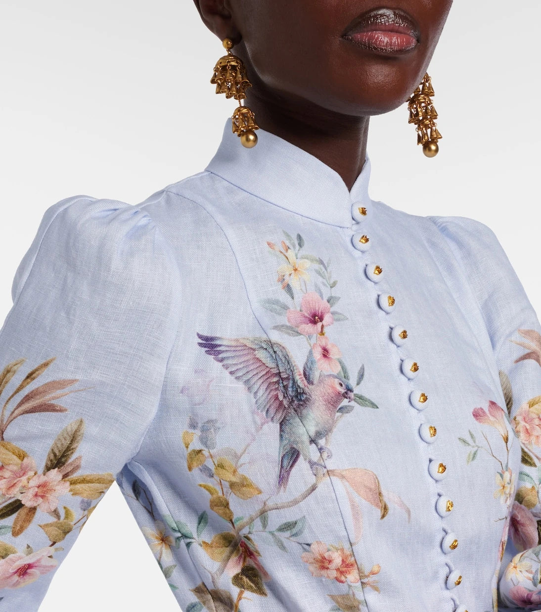 Zimmermann - Rebellion printed linen minidress