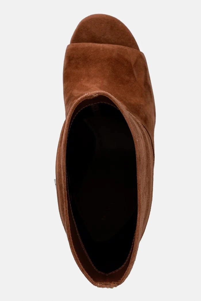 MICHAEL Michael Kors боти дамски от велур Shayna Heeled Bootie