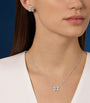 White Gold, Diamond and Sapphire Jeux de Liens Necklace
